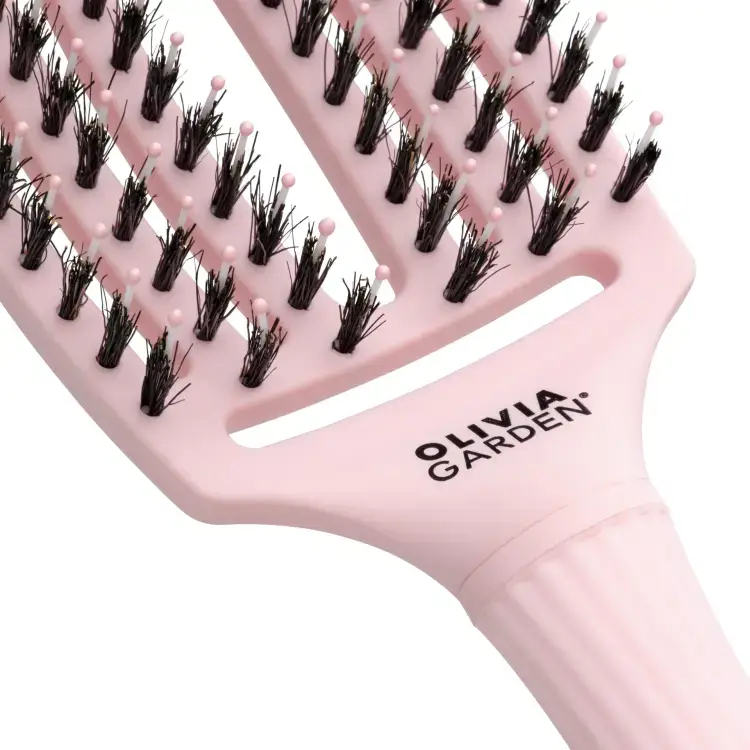 Fingerbrush Care Iconic Boar&Nylon Pastel Pink M