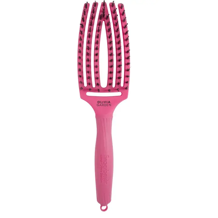 Fingerbrush Care Iconic Boar&Nylon Hot Pink M