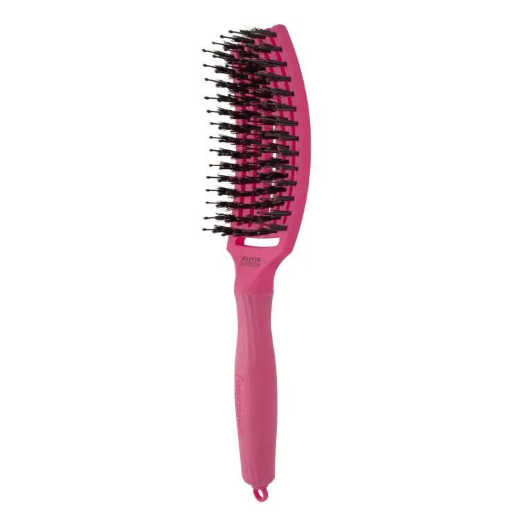 Fingerbrush Care Iconic Boar&Nylon Hot Pink M