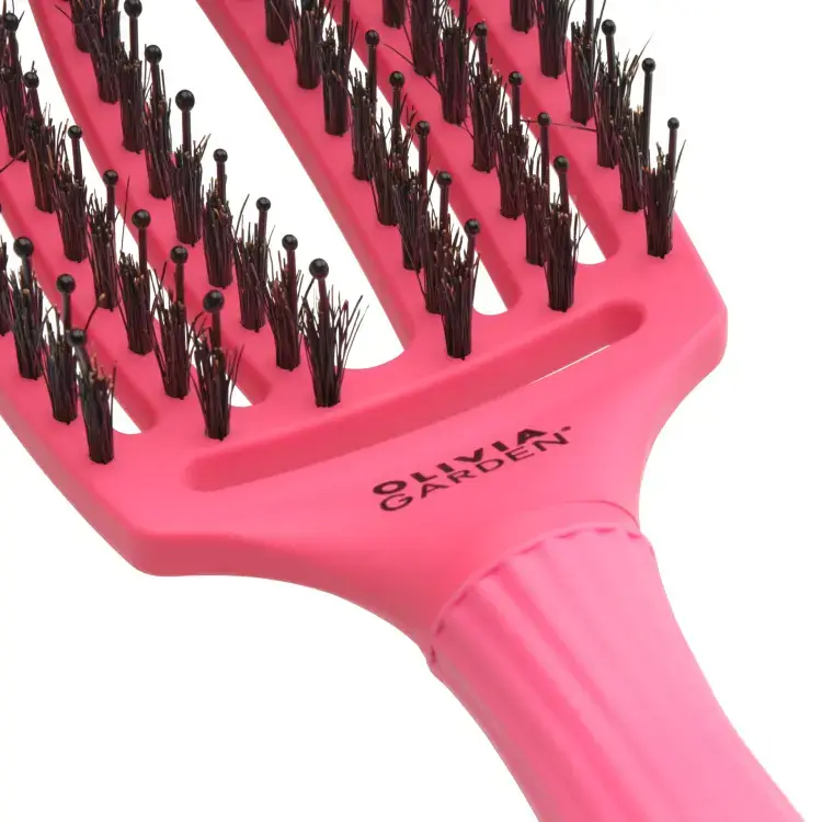 Fingerbrush Care Iconic Boar&Nylon Hot Pink M